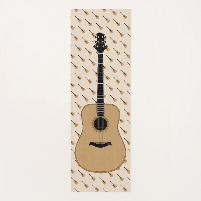 Eine schöne Gitarre Yogamatte (Vorderseite)