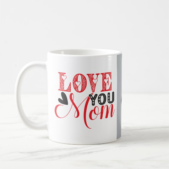 Eine schöne Liebe, die ihr Mama Kaffee Tasse (Links)