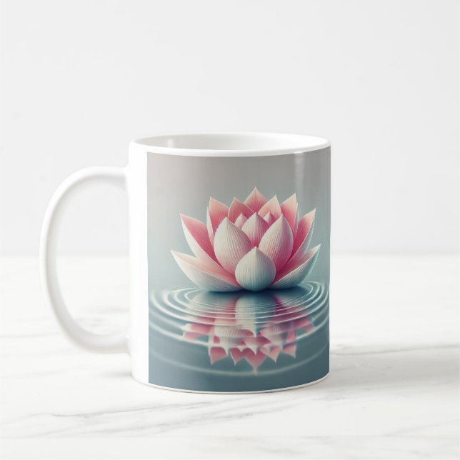 eine schöne Lotus Design-Tasse Kaffeetasse (Links)
