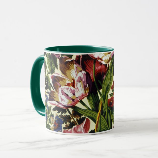 Eine schöne Philip Jacobs Fabric Tulip Chintz-Tass Tasse (Vorderseite Links)