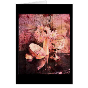 Eine schöne rosa Blumen-Collage