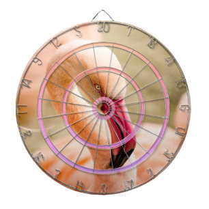 Eine schöne rosa Flamingo-Verordnung Dartscheibe
