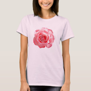 Eine schöne rosa Rose. T-Shirt