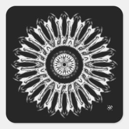 Eine schöne runde Sache v1 Quadratischer Aufkleber