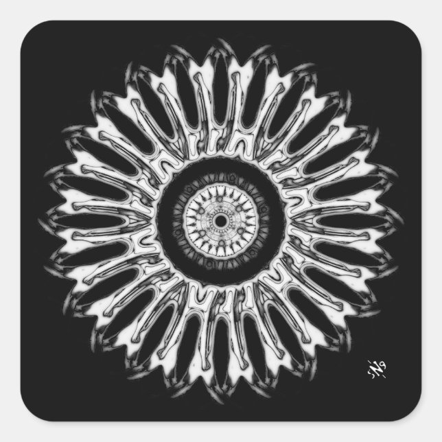 Eine schöne runde Sache v1 Quadratischer Aufkleber (Vorderseite)