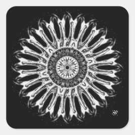 Eine schöne runde Sache v1b Quadratischer Aufkleber