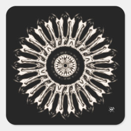 Eine schöne runde Sache v2 Quadratischer Aufkleber