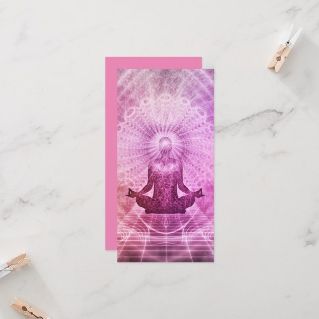 Eine schöne spirituelle Erwachungskarte (Vorderseite/Rückseite Beispiel)
