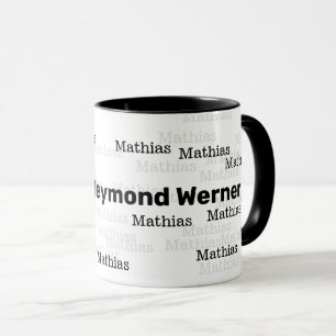 eine schöne Tasse mit eigenem Namen entwerfen