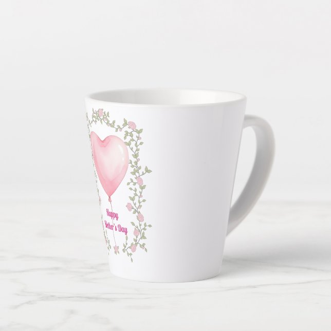 Eine schöne Tasse zum Muttertag - Pastellrosa (Rechte Ecke)