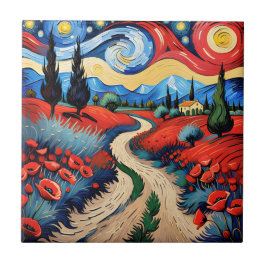 Eine schöne Wiese Fliese