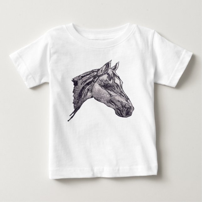 Eine Schönheit der Pferde Baby T-shirt (Vorderseite)