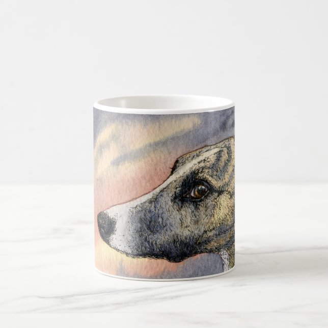 Eine schüchterne, hübsche Jagdhund TASSE (Mittel)
