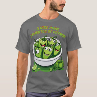 eine Schüssel mit grünem Paprika T-Shirt