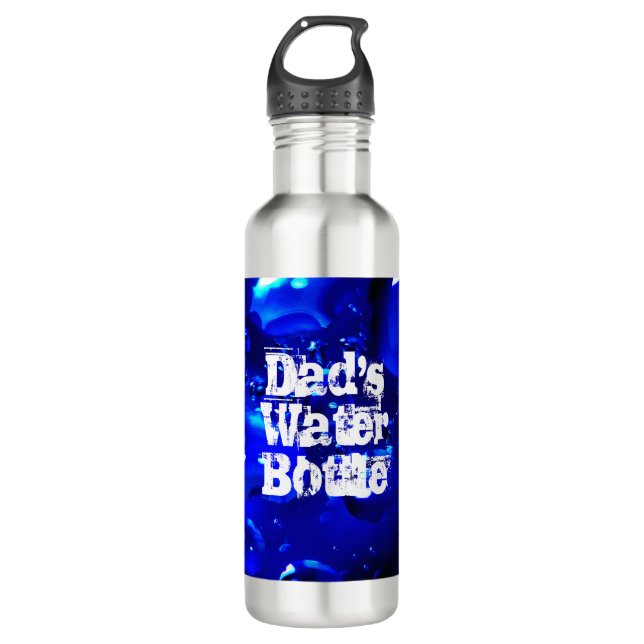 Eine schwarz-blaue Meteorologie-Galaxie des Wasser Edelstahlflasche (Vorderseite)