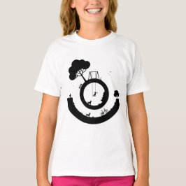 Eine Schwarz-Weiß-Illustration T-Shirt
