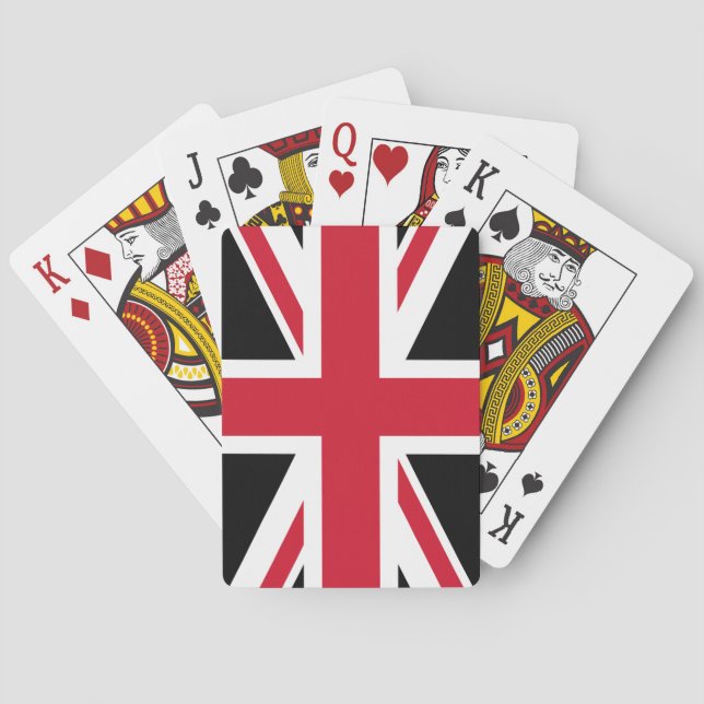 Eine schwarze und rote Flagge Spielkarten (Rückseite)