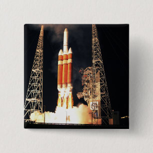 Eine schwere Rakete des Dreiecks IV hebt weg Button