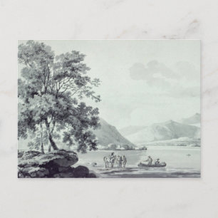 Eine Seenlandschaft Postkarte