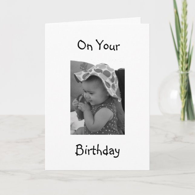 EINE SEHR BESONDERE **BABY GIRL'S** BIRTHDAY CARD KARTE (Vorderseite)