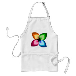 Eine sehr bunte Blume Schürze