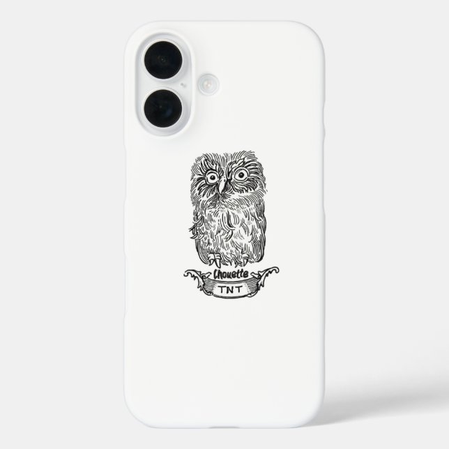 eine sehr coole Eule iPhone 16 Hülle (Rückseite)