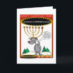 Eine sehr EINZIGARTIGE HANNUKAH KARTE!! Feiertagskarte<br><div class="desc">Dieses Jahr,  sagen GLÜCKLICHES HANNUKAH mit einem Wink und einem Kopfnicken!</div>