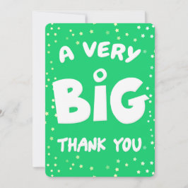 Eine sehr große Dankeskarte von mir