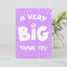 Eine sehr große Dankeskarte von mir