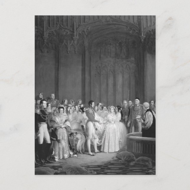 Eine sehr Viktorianische Hochzeit Postkarte (Vorderseite)