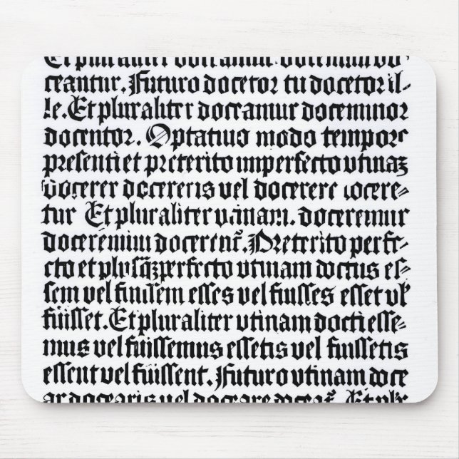 Eine Seite des 'Grammaire Latine Mousepad (Vorne)