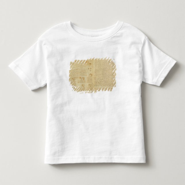 Eine Seite vom Kodex Leicester, 1508-12 Kleinkind T-shirt (Vorderseite)