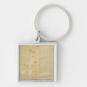 Eine Seite vom Kodex Leicester, 1508-12 Schlüsselanhänger