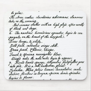 Eine Seite vom Tagebuch von Rev. James Woodforde Mousepad