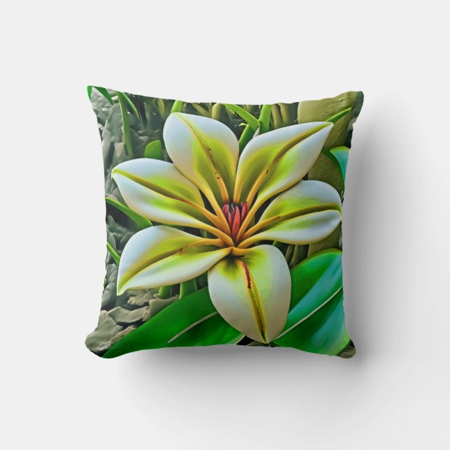 Eine seltene Blume Kissen (Vorderseite)