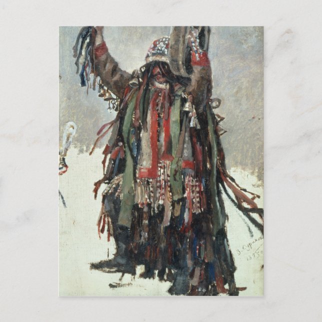 Eine Shamanskizze für Yermak Postkarte (Vorderseite)