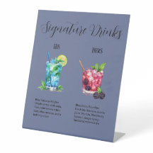 Eine Signature-Drink-Menüvorlage für jeden Anlass