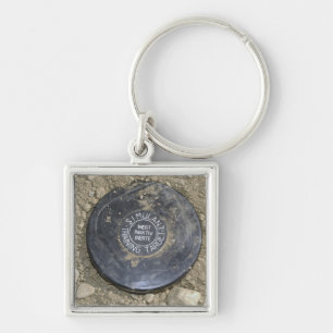 Eine simulierte Landmine Schlüsselanhänger