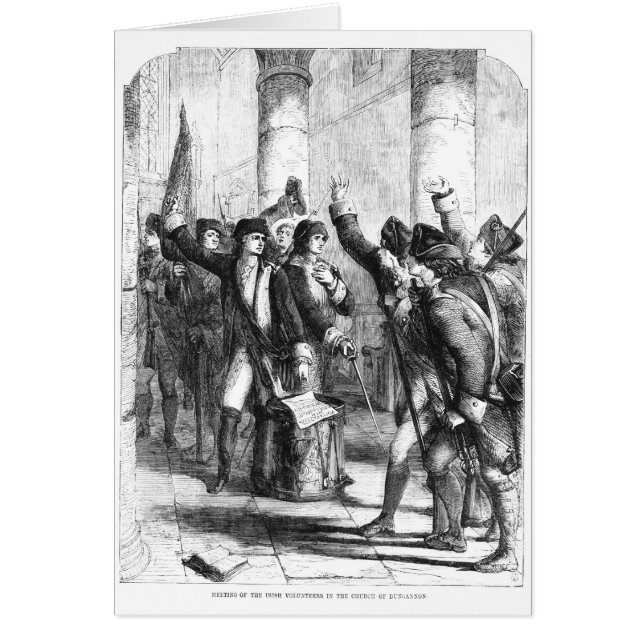 Eine Sitzung der irischen Freiwilligen (Vorne)