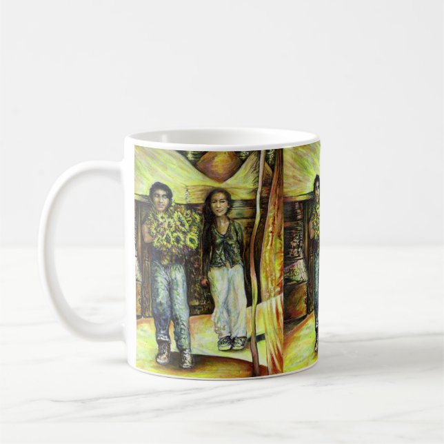 Eine Sixtinische HerausforderungI Phase einer ChaI Kaffeetasse (Links)