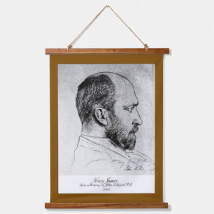 Eine Skizze von Henry James Wandteppich Mit Holzrahmen