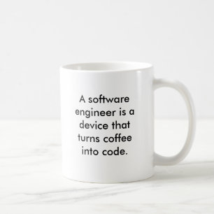 Eine Software Engineer ist ein Gerät, das coff… Kaffeetasse