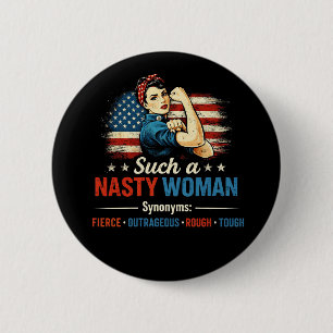 Eine solch fiese Frau Button