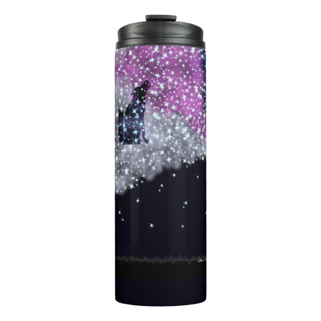 Eine Sommernacht mit Sirius Thermosbecher (Vorderseite)