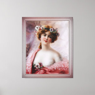 Eine Sommerzeit-Beauty von Emile Vernon Leinwanddruck