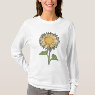 Eine Sonnenblume aus Single mit geschichteten Blüt T-Shirt
