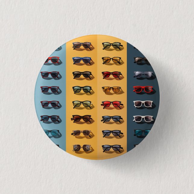 Eine Sonnenbrille-Abzeichen, Anstecknadel, Knopf,  Button (Vorderseite)