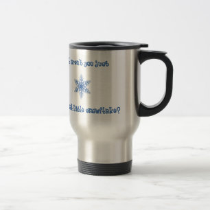 Eine spezielle Schneeflocke-Reise-Tasse Reisebecher