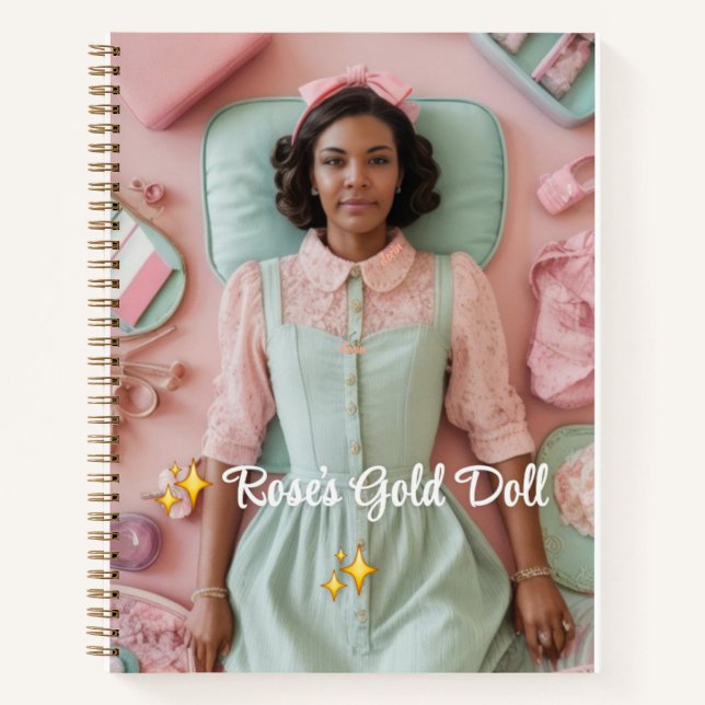 Eine Spirale für Mädchen Notizbuch (Vorderseite)