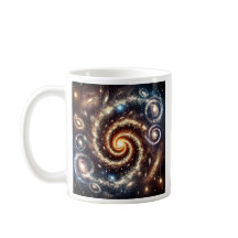 Eine spiralförmige Galaxie hat Ihren Blick.